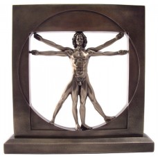 The Vitruvian Man by Leonardo Da Vinci Statue Sculpture *GREAT HOLIDAY GIFT! 6944197113003  202402910664